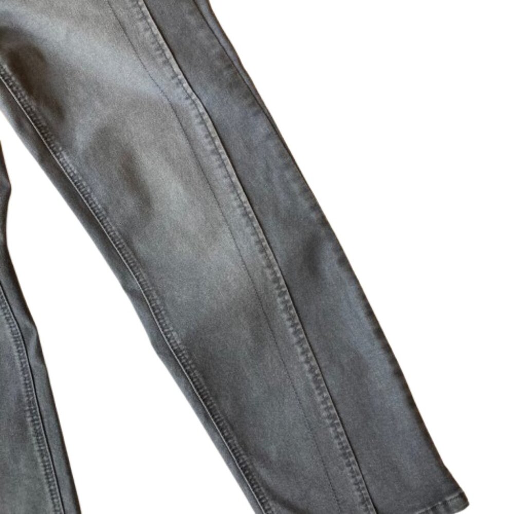 Democracy Ab Solution High Rise Ankle Straight Leg Jeans 4 PETITE Gray NWT - Picture 5 of 9